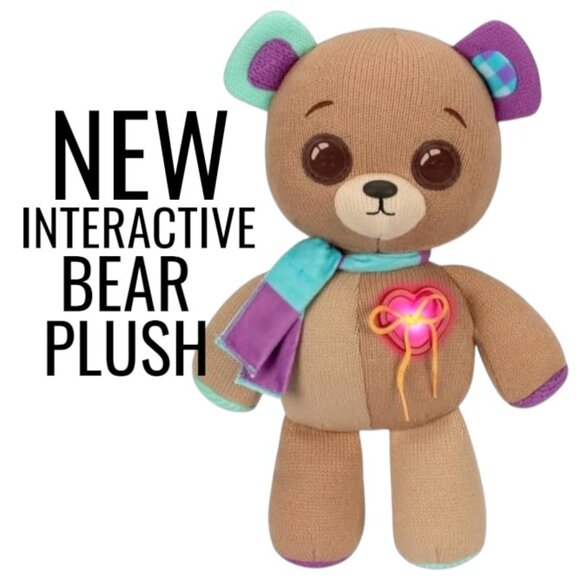 NEW Interactive 14" Teddy Bear Plush Toy 70+ Expressions and Reactions Feelings - Picture 1 of 13